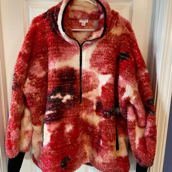 LuLaRoe Jackets & Blazers - Never worn LuLaRoe half-zip coat, size Large but runs really big